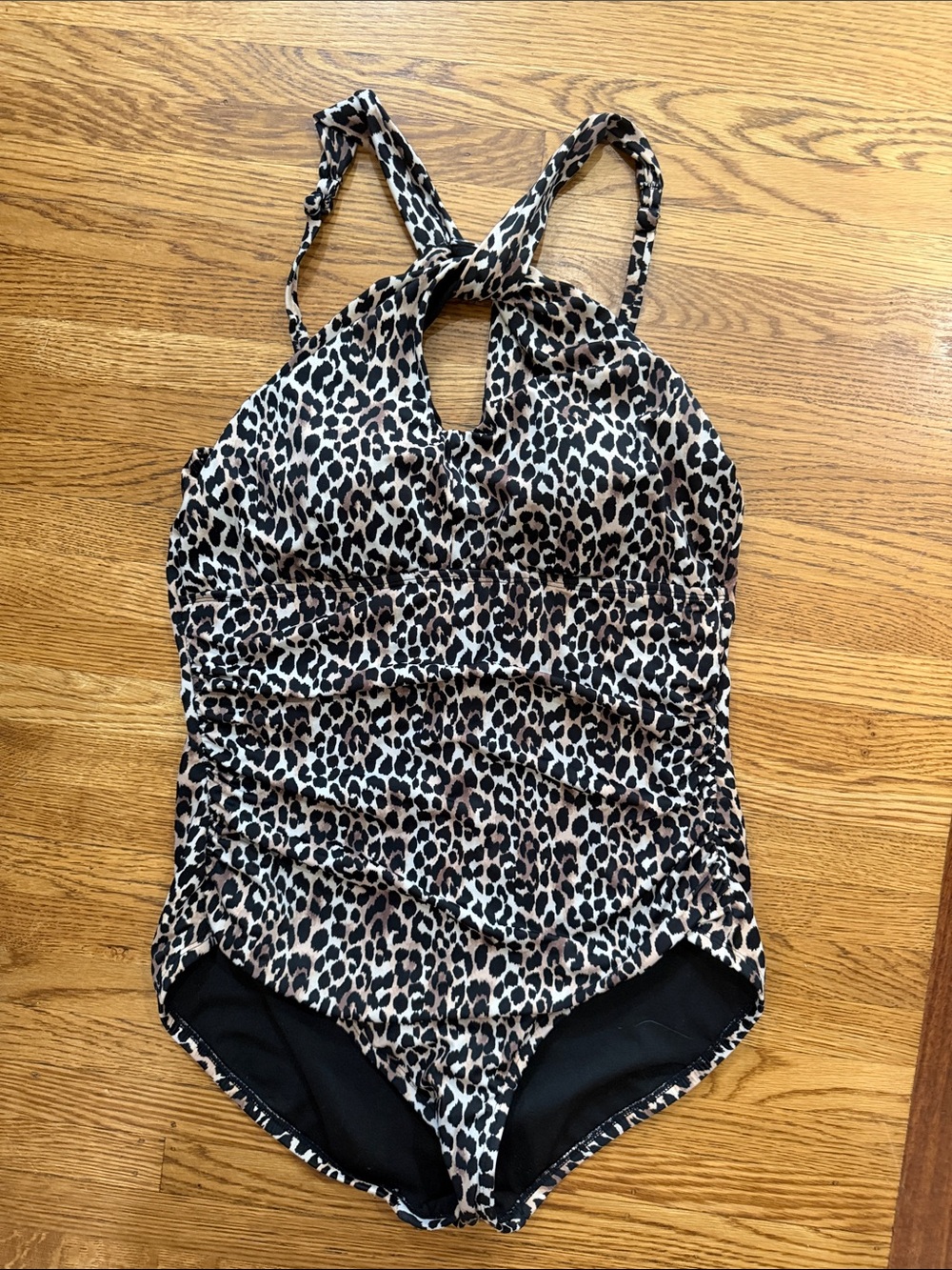 Embrace Your Curves By Miracle Brands Leopard Print One-Piece Swimsuit
